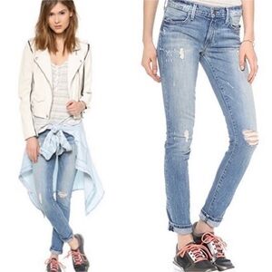 Wildfox Marianne Mid Rise Skinny Jeans Fallen Wash Size 27